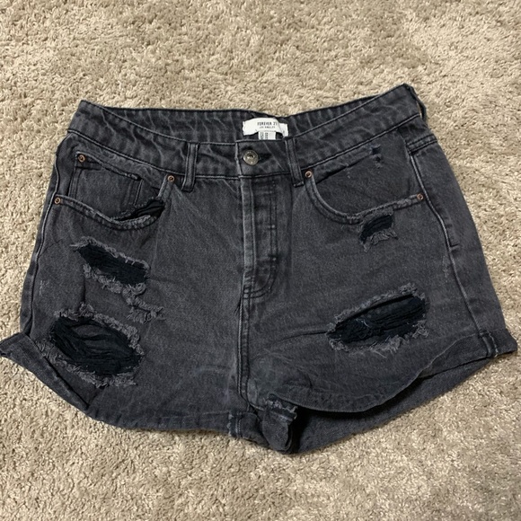 Forever 21 Pants - Vintage distressed denim shorts high waisted